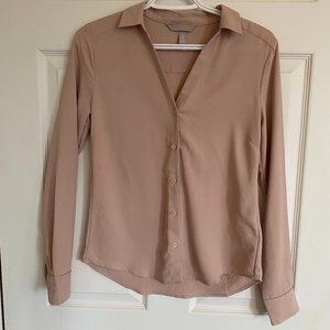 Blush Pink H&M Button Down shirt